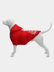 Красный толстовка для собаки с принтом the dog face