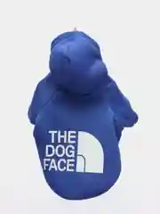 Синий толстовка для собаки с принтом the dog face