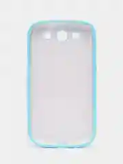 Голубой пластиковый чехол налкадка-бампер для Samsung S3 / i9300
