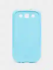 Голубой пластиковый чехол налкадка-бампер для Samsung S3 / i9300