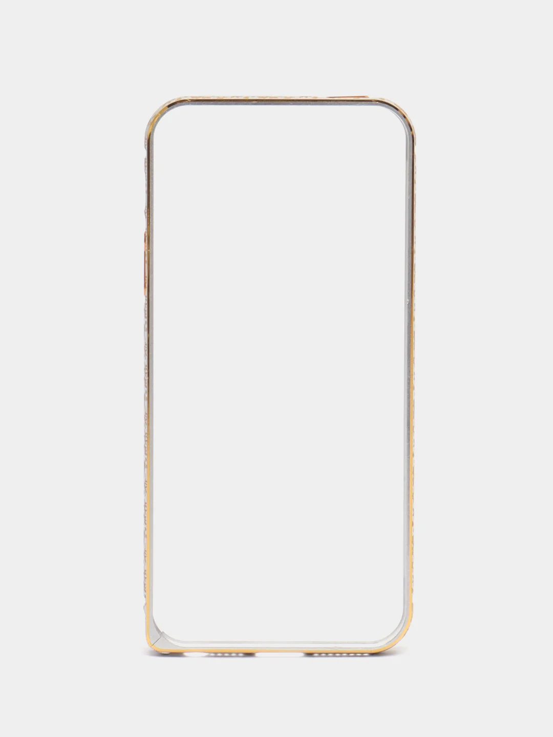 Светло-бежевый бампер алюминиевый для iPhone 5 / 5S / SE, с узором