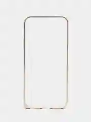 Светло-бежевый бампер алюминиевый для iPhone 5 / 5S / SE, с узором