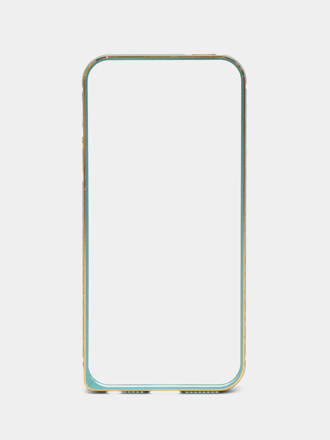 Тёмно-бирюзовый бампер алюминиевый для iPhone 5 / 5S / SE, с узором