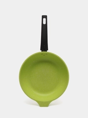 Сковорода Kukmara Trendy style Lime, усиленное антипригарное покрытие Лайм съемная 22-26 см