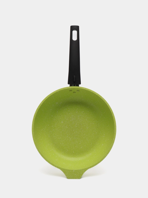 Сковорода Kukmara Trendy style Lime, усиленное антипригарное покрытие Лайм съемная 22-26 см