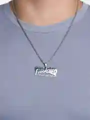 Подвеска на цепочке с логотипами Thrasher, Vans, унисекс