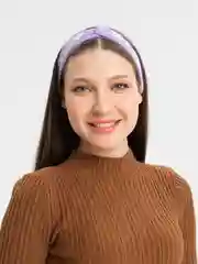 Сиреневый женская повязка, на голову