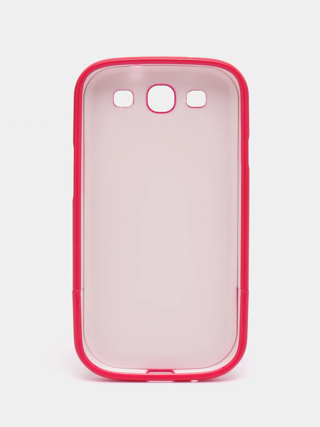 Красный пластиковый чехол налкадка-бампер для Samsung S3 / i9300