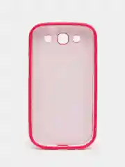 Красный пластиковый чехол налкадка-бампер для Samsung S3 / i9300