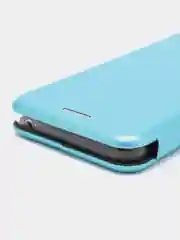 Голубой чехол-книжка на Samsung Galaxy A3(2016)/A310