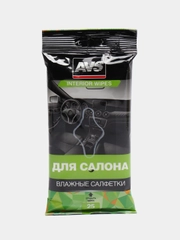 Влажные автомобильные салфетки AVS, для салона, 25 штук