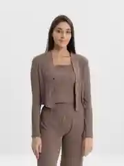 Шоколадный костюм женский  лапша, тройка SHARMIN