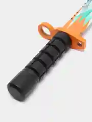Бирюзовый деревянный заточенный Штык-нож М9 Bayonet, Цифровой всплеск, Драгон гласс, Скретч