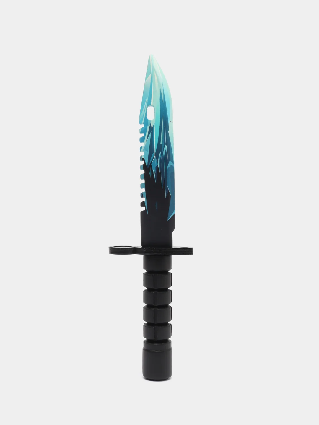 Синий деревянный заточенный Штык-нож М9 Bayonet, Цифровой всплеск, Драгон гласс, Скретч