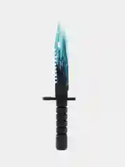 Синий деревянный заточенный Штык-нож М9 Bayonet, Цифровой всплеск, Драгон гласс, Скретч