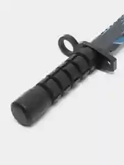Синий деревянный заточенный Штык-нож М9 Bayonet, Цифровой всплеск, Драгон гласс, Скретч