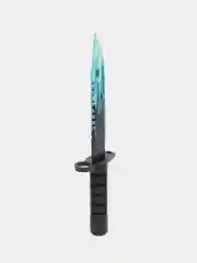 Синий деревянный заточенный Штык-нож М9 Bayonet, Цифровой всплеск, Драгон гласс, Скретч