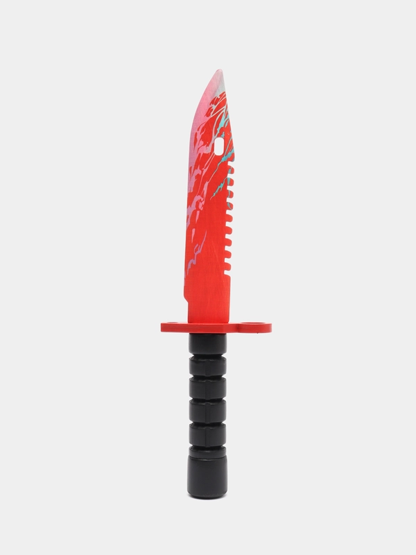 Деревянный заточенный Штык-нож М9 Bayonet, Цифровой всплеск, Драгон гласс, Скретч