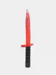 Алый деревянный заточенный Штык-нож М9 Bayonet, Цифровой всплеск, Драгон гласс, Скретч
