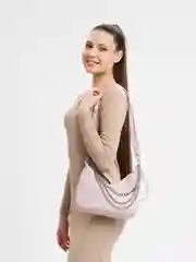 Розовый сумка женская, с цепочкой, через плечо