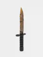 Бежевый деревянный заточенный Штык-нож М9 Bayonet, Цифровой всплеск, Драгон гласс, Скретч