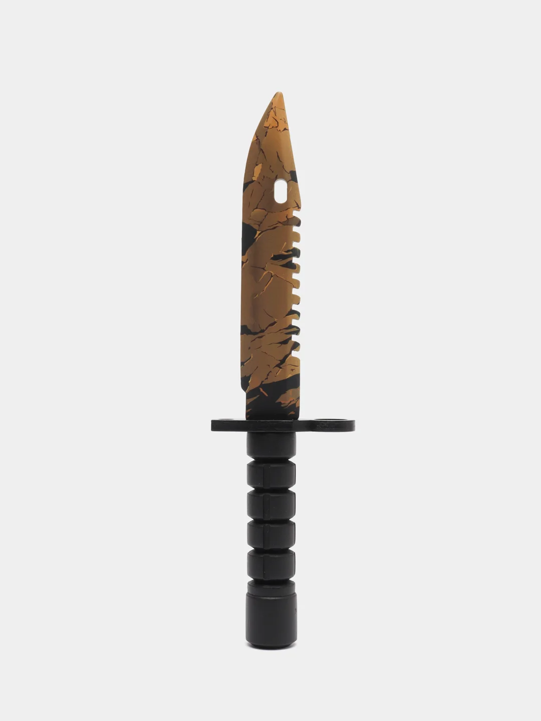 Бежевый деревянный заточенный Штык-нож М9 Bayonet, Цифровой всплеск, Драгон гласс, Скретч
