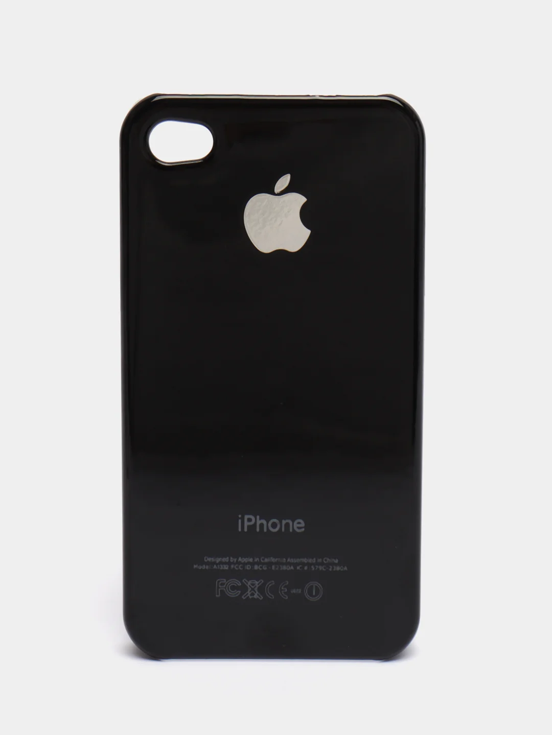 Черный пластиковый чехол для iPhone 4/4s