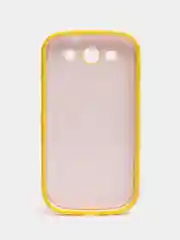 Желтый пластиковый чехол налкадка-бампер для Samsung S3 / i9300