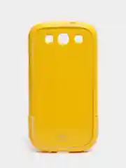 Желтый пластиковый чехол налкадка-бампер для Samsung S3 / i9300