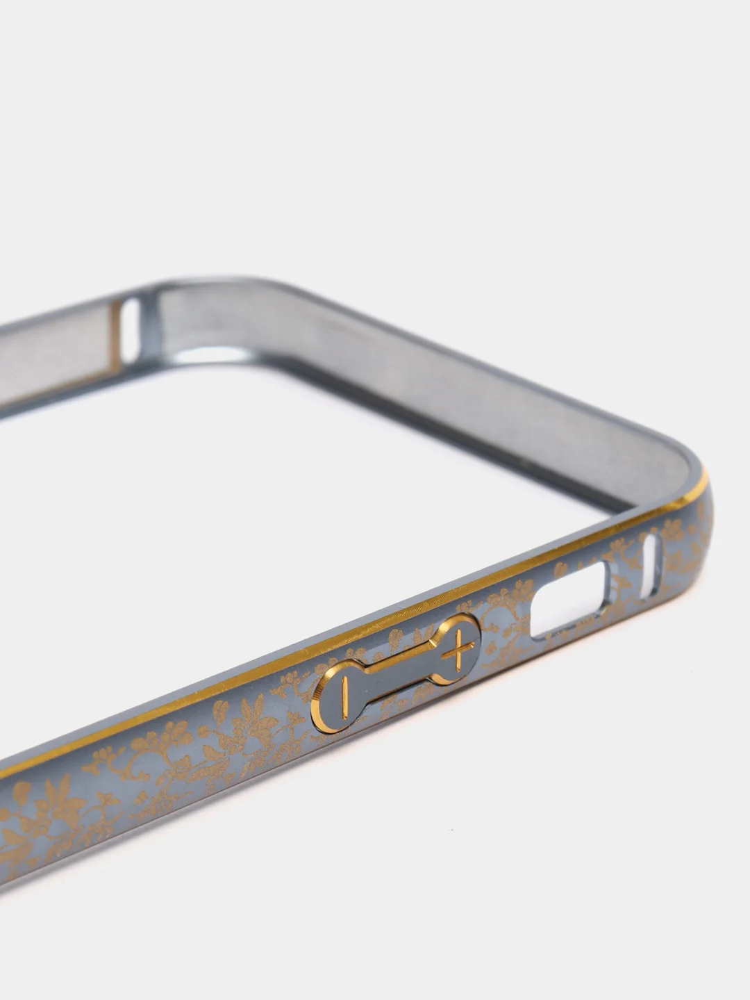Золотой бампер алюминиевый для iPhone 5 / 5S / SE, с узором