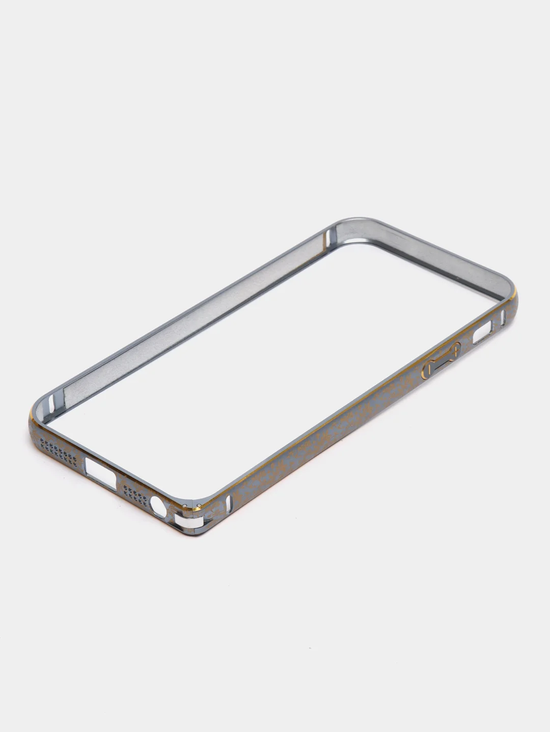 Золотой бампер алюминиевый для iPhone 5 / 5S / SE, с узором
