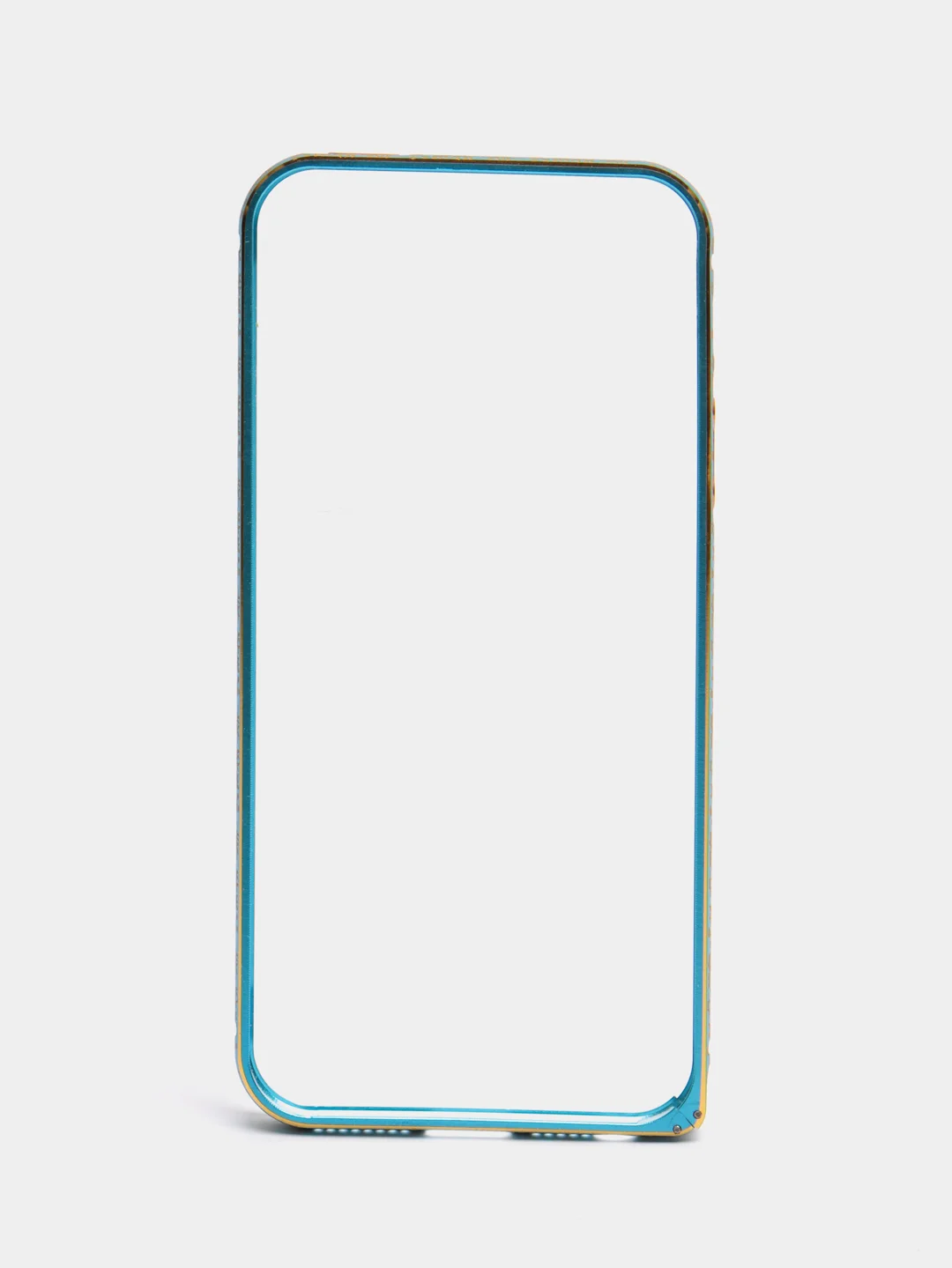 Голубой бампер алюминиевый для iPhone 5 / 5S / SE, с узором