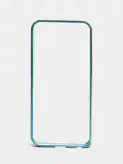 Голубой бампер алюминиевый для iPhone 5 / 5S / SE, с узором