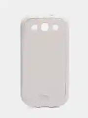 Белый пластиковый чехол налкадка-бампер для Samsung S3 / i9300