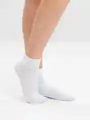 Носки женские, укороченные, хлопок, белые