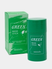 Маска-стик для лица Green Mask Stick, от черных точек и прыщей / Глиняная маска, 40 г