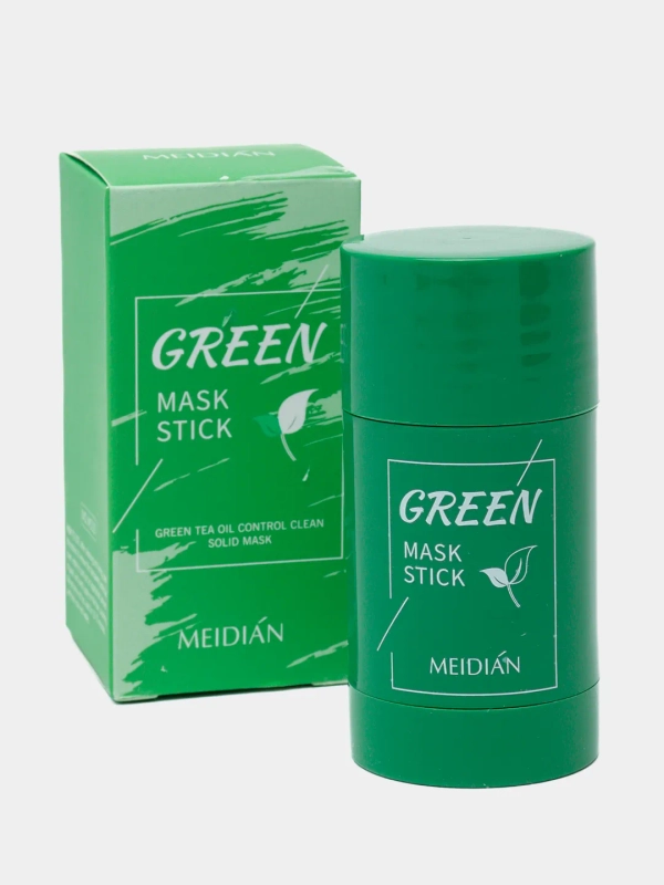 Маска-стик для лица Green Mask Stick, от черных точек и прыщей / Глиняная маска, 40 г