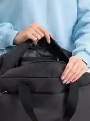 Черный сумка для фитнеса, дорожная