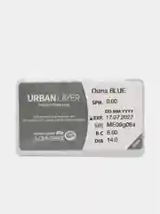 Голубые линзы контактные Diana Blue без диоптрий 0.00