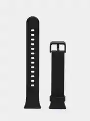 Черный ремешок силиконовый для Xiaomi Mi Band 7 Pro