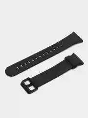 Черный ремешок силиконовый для Xiaomi Mi Band 7 Pro