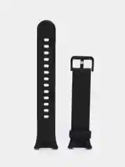Черный ремешок силиконовый для Xiaomi Mi Band 7 Pro