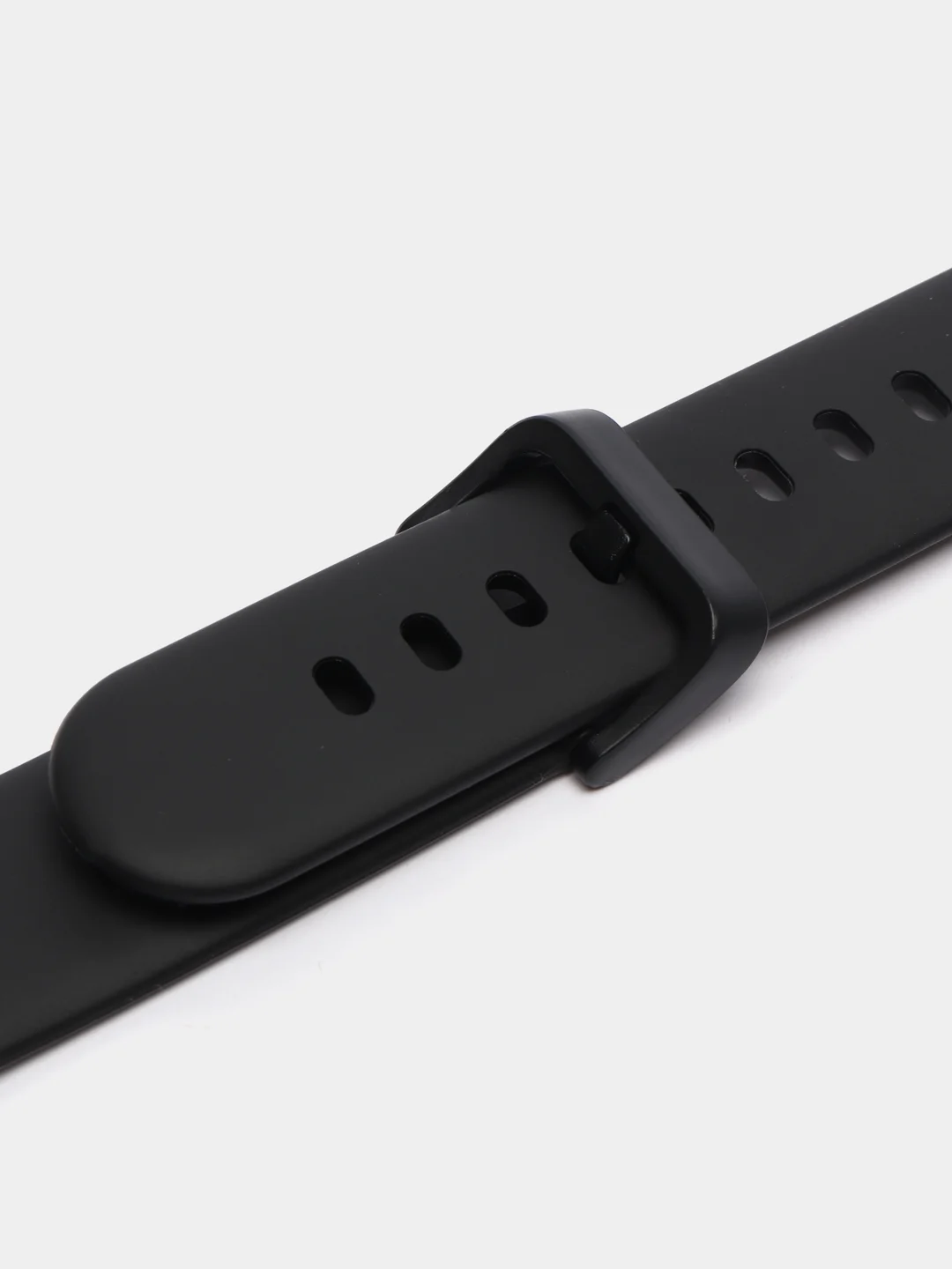 Черный ремешок силиконовый для Xiaomi Mi Band 7 Pro