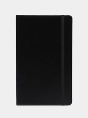 Блокнот А5 130х210мм, BRAUBERG ULTRA, балакрон, 80г/м2, 96л, в точку, черный, 113040