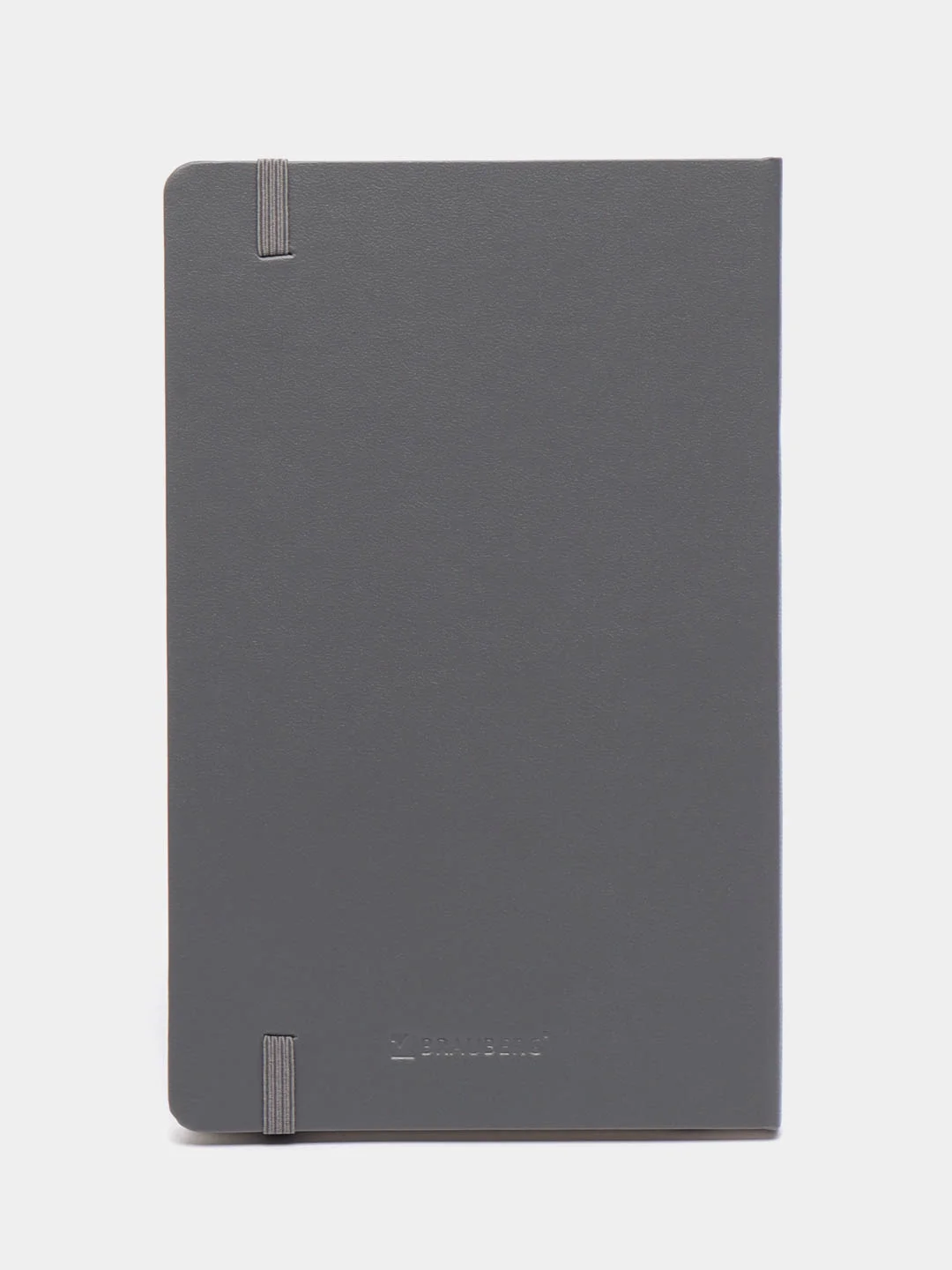 Блокнот А5 130х210мм, BRAUBERG ULTRA, балакрон, 80г/м2, 96л, клетка, серый, 113036