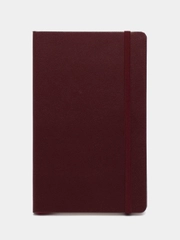 Блокнот А5 130х210мм, BRAUBERG ULTRA, балакрон, 80г/м2, 96л, клетка, бордовый, 113037