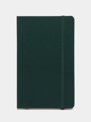 Блокнот А5 130х210мм, BRAUBERG ULTRA, балакрон, 80г/м2, 96л, клетка, темно-зеленый, 113035