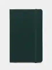 Блокнот А5 130х210мм, BRAUBERG ULTRA, балакрон, 80г/м2, 96л, клетка, темно-зеленый, 113035