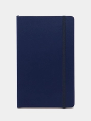 Блокнот А5 130х210мм, BRAUBERG ULTRA, балакрон, 80г/м2, 96л, линия, темно-синий, 113045