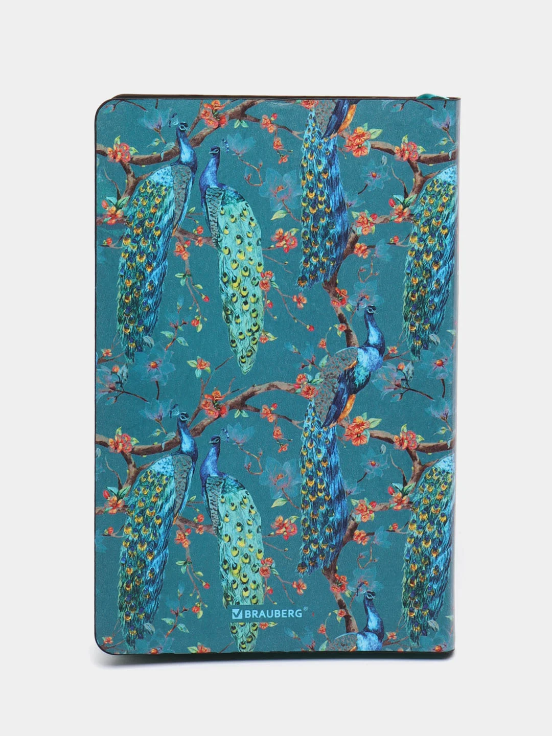 Ежедневник недатированный BRAUBERG VISTA Peacocks, А5, под кожу, 138 х 213 мм, 136 листов